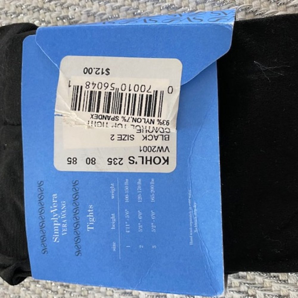 NWT SIMPLY VERA TIGHTS X2